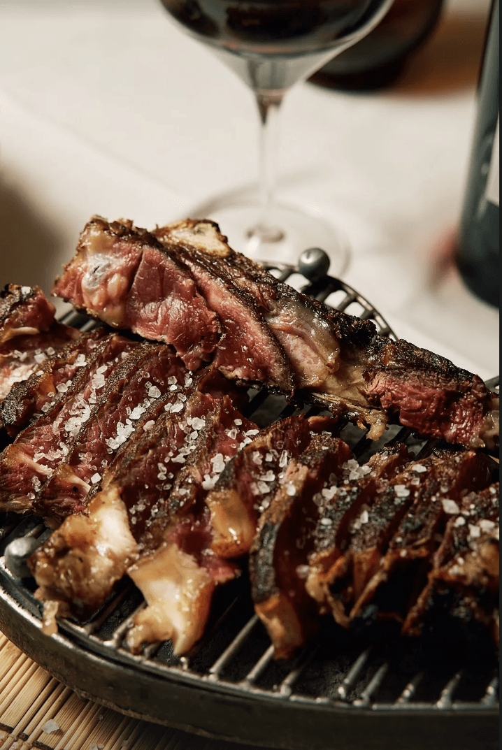 Chuletón de buey madurado a la brasa